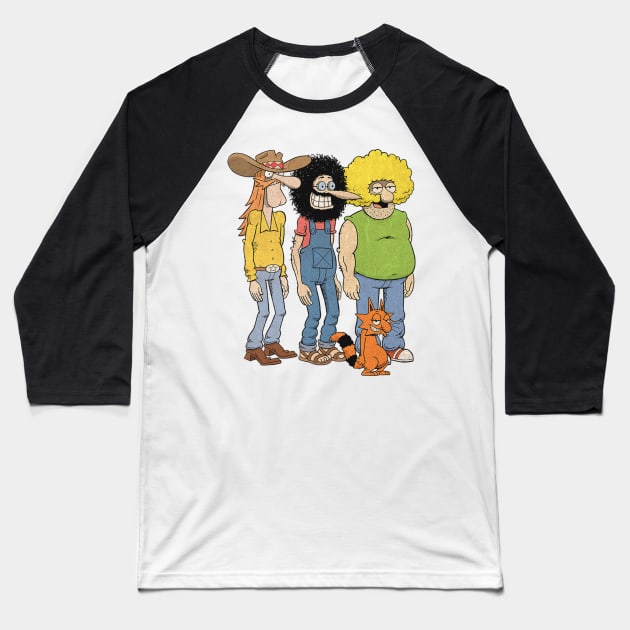 The Fabulous Furry Freak Brothers 1968 Baseball T-Shirt by Van Bouten Design